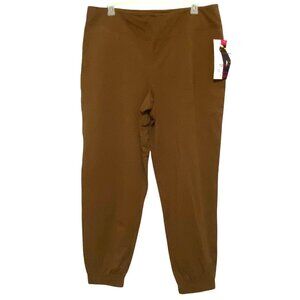 Shape Enhancing Womens Joggers 2XT Milk Chocolate Brown Athleisure‎ Sporty Comfy